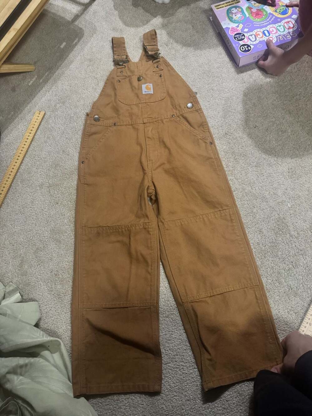 Carhartt Duck Bib Overalls Brown Size 6